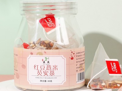 红豆薏米茶系列定制 赤小豆芡实薏米茶 袋泡茶三角包OEM贴牌代工图1