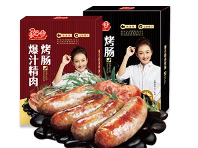 阿雷火山石烤肠爆汁精品烤肠400g/盒大肉块空气炸锅烤肠早餐肠图4