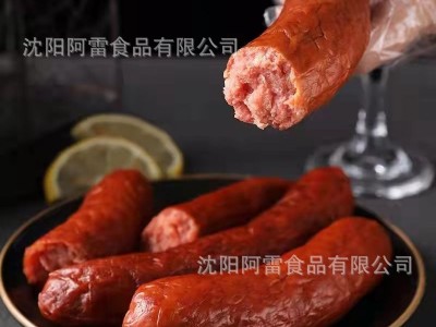 阿雷450g哈尔滨风味红肠5支独立包装碳烤肠熟食香肠图2