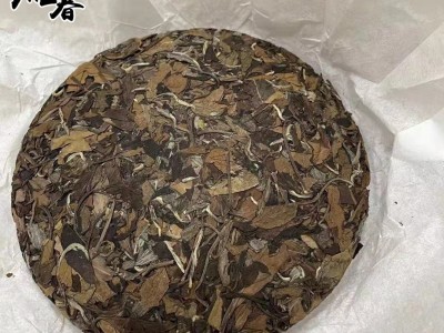 2013年磻溪老白茶 日晒陈香紧压寿眉白茶茶饼350g厂家茶叶批发图3