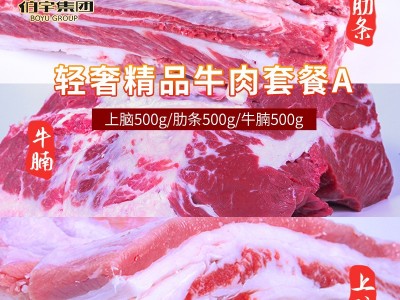 【伯宇集团】西门塔尔牛肉上脑肋条牛腩牛腱子牛霖组合套餐 谷饲图2