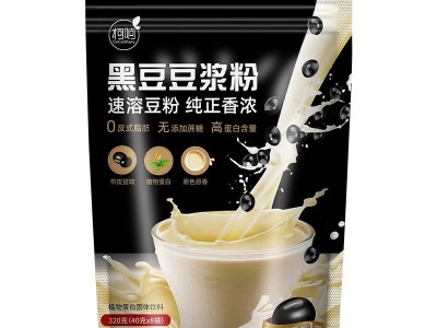 黑豆豆浆粉早餐饮品320g单独包装植物蛋白速溶冲饮小袋图5