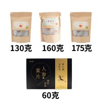 人参蜜片长白山新鲜蜂蜜参片东北吉林特产即食鲜参蜜片袋装