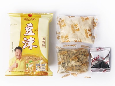 厂家直供逍遥老杨家豆沫105g*10袋速食早餐豆沫粉料包邮一件代发图4