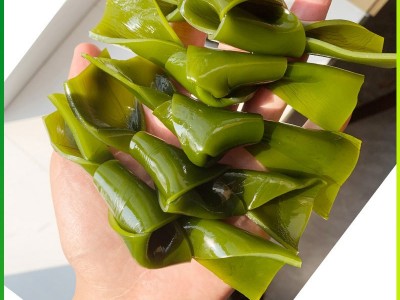 竹岛盐渍海带结5斤整箱商用海带扣大连特产半干货厚昆布丝批发图3