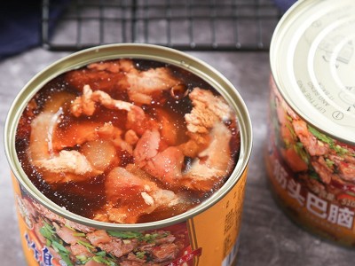 竹岛筋头巴脑牛肉罐头牛肉筋方便速食品即食熟食肉制品商用批发图4