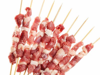 羊肉新鲜 宁夏滩羊 羊肉串 烧烤食材 生鲜肉宁夏羊肉串批发 500克图5