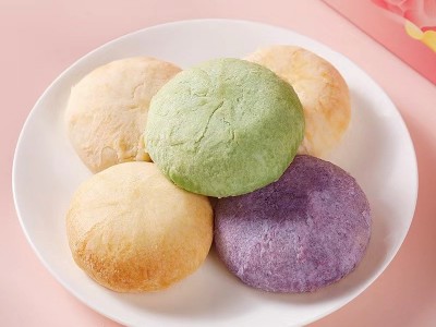 云南特产鲜花饼批发玫瑰饼盒装小吃糕点零食早餐玫瑰鲜花饼点心图2