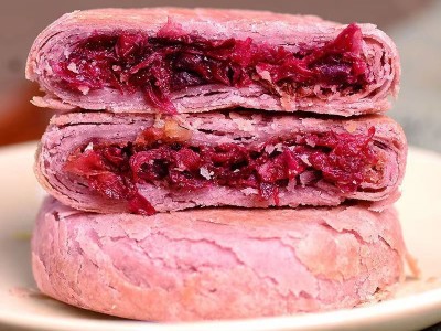 云南鲜花饼批发玫瑰饼网红美食小吃零食饼干食品糕点酥饼散装代发图3