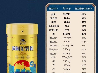 驼立方益生菌骆驼奶粉新疆驼乳粉新疆纯鲜奶中老年益生菌驼奶粉图3