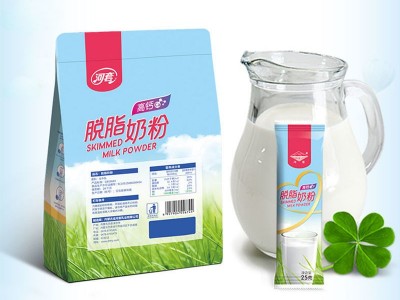 河套脱脂奶粉袋装独立小包装高钙图4