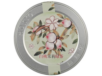 【罐装30g】送礼白桃茉莉绿茶 新茶散装调味茶茶包绿茶茶叶批发图5