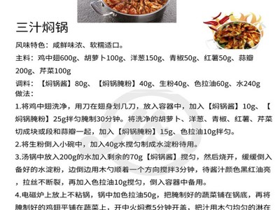 三汁焖锅酱料200g黄焖鸡调料 麻辣焖锅酱汁商用香辣酱 调味品批发图3