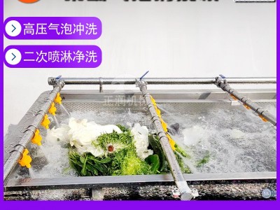 现货商用果蔬白菜清洗机 全自动净菜加工设备 洗蔬菜水果的清洗机图3
