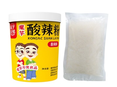 魔芋粉丝酸辣粉凉皮魔芋面魔芋蔬菜包批发厂家图2