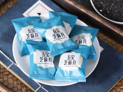 厂家五宝黑芝麻丸批发散装爆浆五黑芝麻丸图2