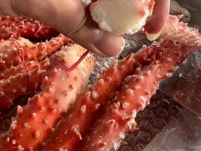 雪地帝王蟹腿活蟹现拆速冻真空包装即时蟹腿肉工厂代发图5