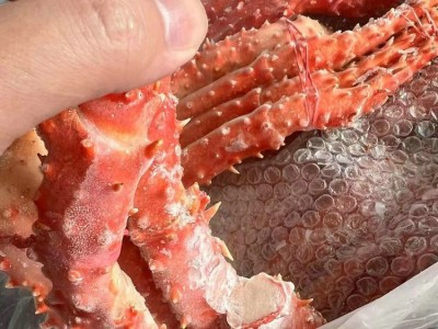 雪地帝王蟹腿活蟹现拆速冻真空包装即时蟹腿肉工厂代发图3