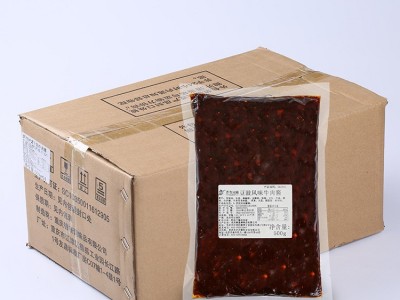 齐齐香辣牛肉酱500g肥牛辣椒酱 火锅蘸料调料调味酱厂家销售图4