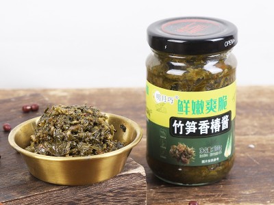 批发竹笋香椿酱香椿芽辣椒酱拌饭拌面夹馍酱下饭菜一件代发图4