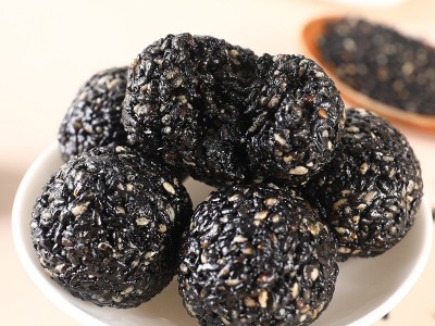 黑芝麻丸500克 西域皇后黑芝麻零食特产 芝麻丸黑芝麻球代 发批发图4