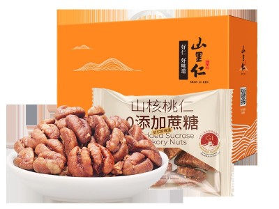 山里仁山核桃仁 箱装零蔗糖山核桃仁礼盒健康休闲零食代发批发图5