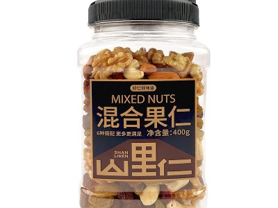 罐装混合每日坚果6种坚果大罐装休闲零食店供货 孕妇坚果代发批发图5