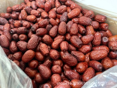 新疆和田大枣三级11公斤一箱 10箱包邮新疆红枣好枣煲汤零食煮粥图2