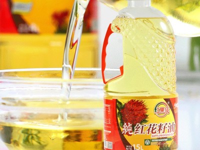 新疆红果实红花籽油1.5升物理压榨食用植物油厂家直销图4