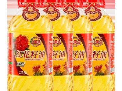红花籽油新疆红果实物理压榨A级绿色食品植物健康食用油4瓶*5L图3