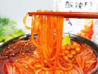 重庆酸辣粉粗粉条袋装红薯粉免煮网红方便速食酸辣粉一整箱13袋图3