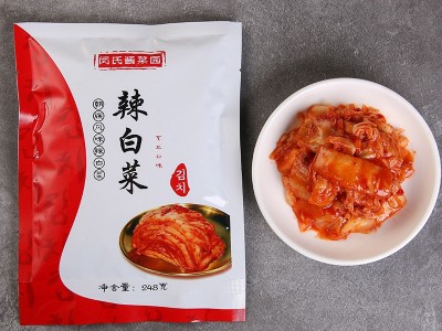 闵氏酱菜园韩式泡菜朝族风味辣白菜冷面用酱菜下饭菜腌制大白菜图2
