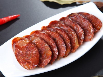 四川农家口味特产散装整箱长条带绳腌制切肉香辣川味麻辣风味腊肠图4