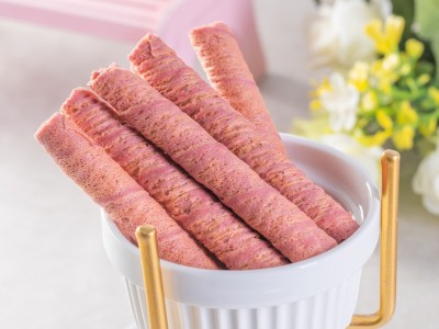 源头厂家 草莓蛋卷 卷卷棒 儿童营养零食口水棒5斤装图2