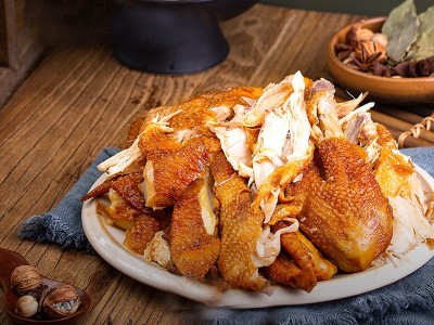 山东特产弘圣斋扒鸡开袋即食500g网红熟食烧鸡 德州五香脱骨扒鸡图4