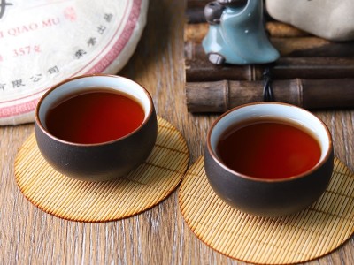 勐海乔木云南茶叶357g古树七子饼普洱茶陈年普洱熟茶厂家现货批发图4