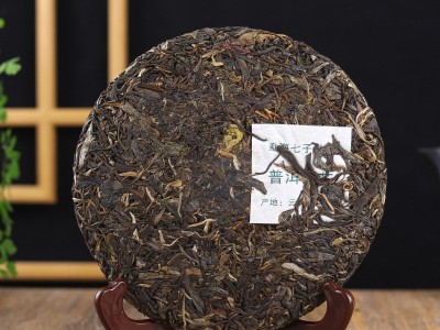 云南茶树王勐海普洱早春生茶357g饼茶糯山七子饼茶厂家现货批发图2
