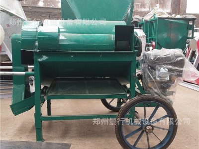 高效节能大豆脱粒机 移动式麦穗谷穗脱粒设备 优质高粱脱皮机图3