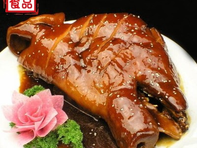鸿运当头有头有脸带骨熟食卤味下酒菜真空包裝咸香猪头肉熟食批发图1