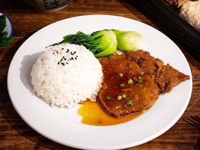联合康康红烧大排半成品批发外卖料理包加热即食猪排快餐酒图3