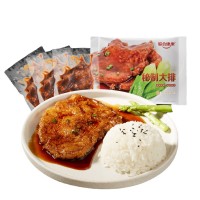 杭州联合康康秘制大排料理包独立袋装冷冻速食中式成品菜预制品菜