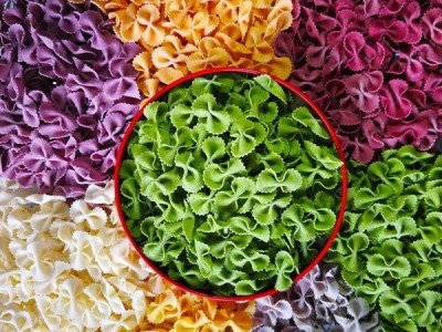 无添加2.5cm绿色菠菜蝴蝶面蔬菜面宝宝面条儿童辅食图3