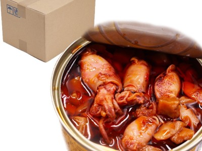 1小海兔罐头帝八仙笔管即食制麻辣即食小海鲜现货批发小八爪鱼图2