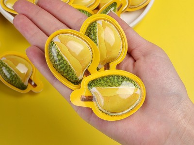 3D造型榴莲糖枇杷糖芒果糖创意水果味奶糖年货软糖批发儿童零食图4