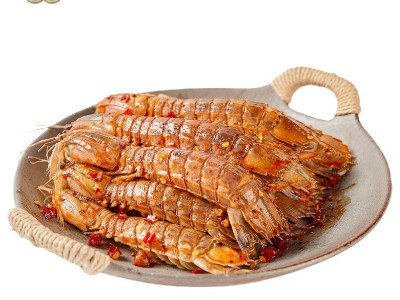 皮皮虾熟食香辣椒盐海鲜麻辣虾姑虾爬子濑尿虾零食香辣虾即食零食图4