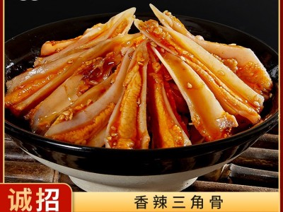 香辣三角骨罐装嘎嘣脆鸡脆骨网红小吃酒吧休闲即食零食熟食批发图1