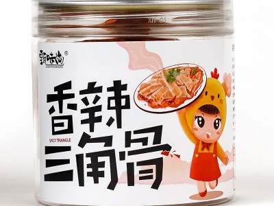香辣三角骨罐装嘎嘣脆鸡脆骨网红小吃酒吧休闲即食零食熟食批发图5