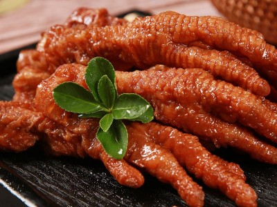 包邮 骥洋虎皮凤爪5斤/袋卤香味真空独立小包装豉汁鸡爪零食图5