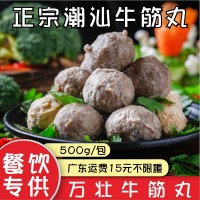 万壮正宗潮汕牛筋丸【500g】汕头汕尾牛肉丸广东特色配菜火锅丸子