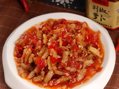 湖南特产香辣脆萝卜剁辣椒 拌面下饭酱菜458g 诚招代理 一件代发图4